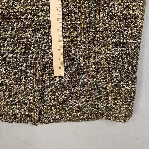 Talbots Dress Womens 12 Brown Metallic Tweed Academia Preppy Minimal Career Work - Picture 11 of 12